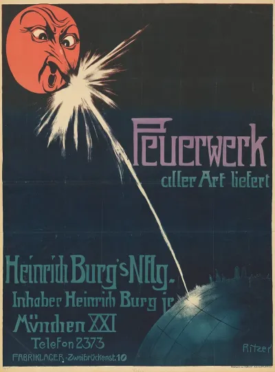 Feuerwerk Aller Art Liefert Heinrich Burgs Nachfolger