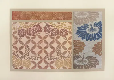 Feuillages Fleurs Et Feuilles Sur Jeu De Fond Passiflores