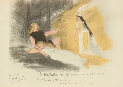 Fevrier 1912 Walkyrie 2e Acte Lannonce De La Mort