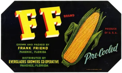 Ff Brand Corn Label