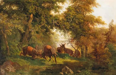 Fighting Stags