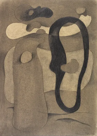 Figur Mit Dunkler Form