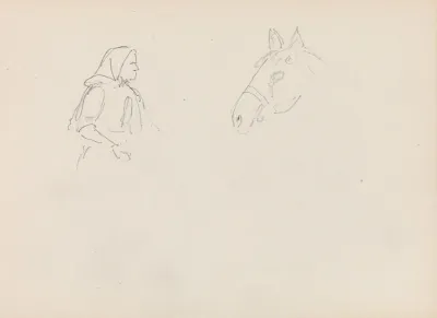 Figur Og Hestestudie