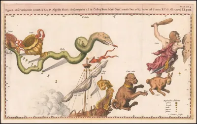 Figura Observationum Comet A R D P Aegidio Franc De Gottingnies