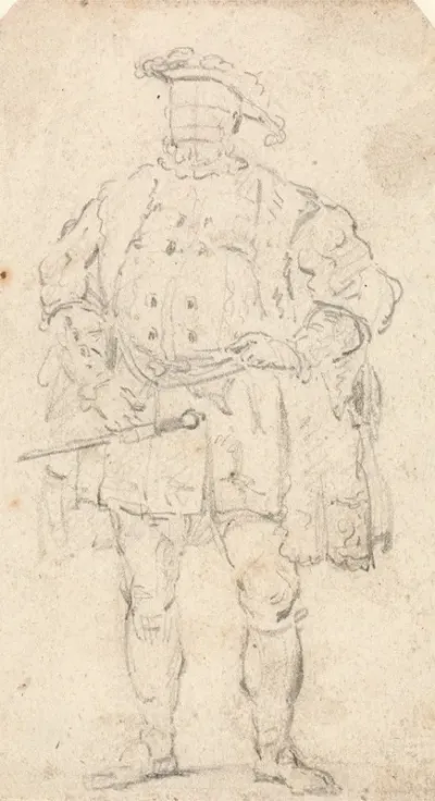 Figure Costume Study Of Henry Viii