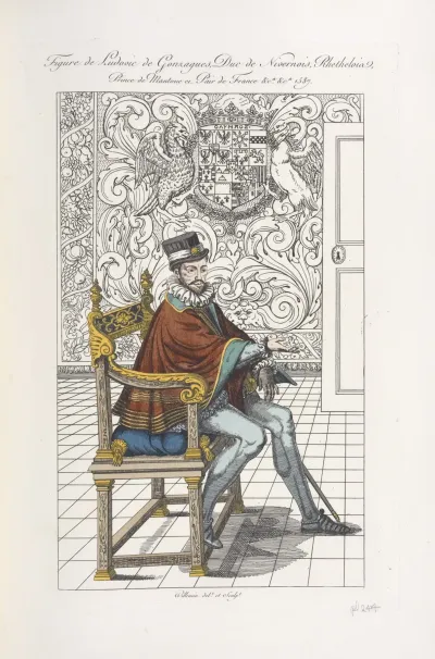 Figure De Ludovic De Gonzagues Duc De Nivernois Rhethelois Prince De Mantoue Et Pair De France Ca 1587