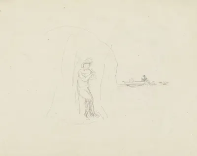 Figure In A Grotto