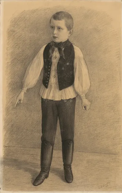 Figure Of A Little Boy