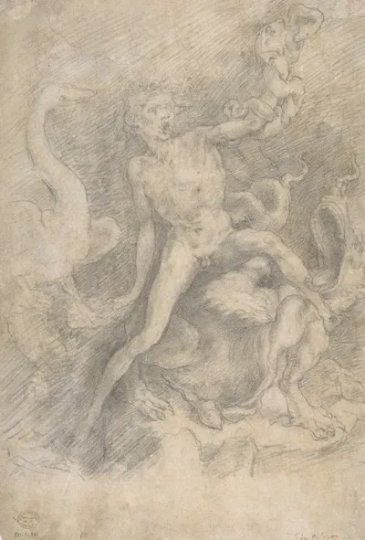 Figure Of Fury After Rosso Fiorentino