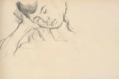 Figure Resting Head On Hand
