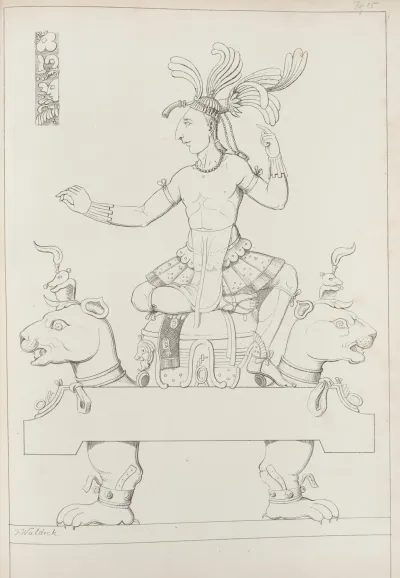 Figure Seated On A Bench In The Form Of An Animal