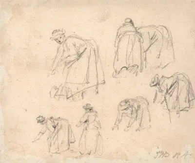Figure Studies Women Laboring