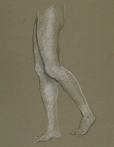 Figure Study For The Hours Mural At The State Capitol Building In Harrisburg Pennsylvania 1902 1911