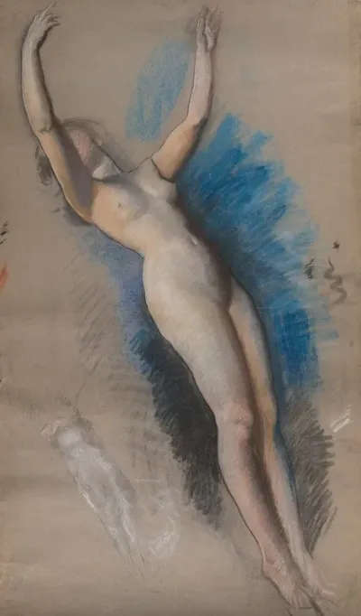 Figure Study For The Spirit Of Light Lunette In The Rotunda Of The Pennsylvania State Capitol At Harrisburg