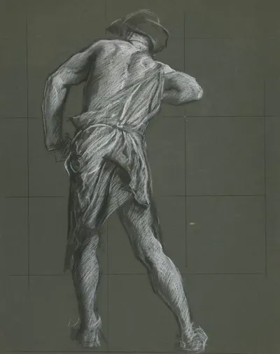 Figure Study For The Spirit Of Vulcan Genius Of The Workers In Iron And Steel Lunette In The Rotunda Of The Pennsylvania State Capitol At Harrisburg 2