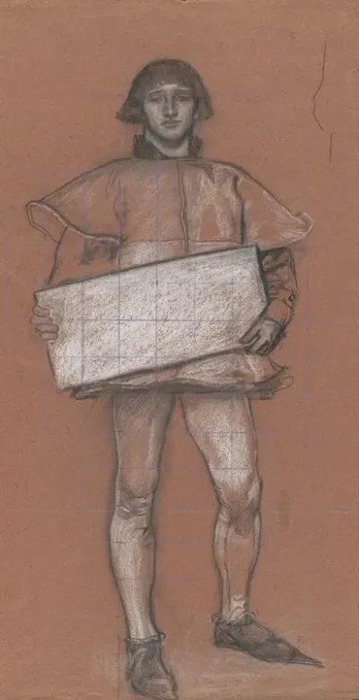 Figure Study Man In Medieval Costume