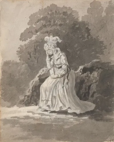 Figure Study Of A Seated Lady
