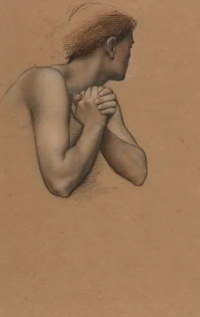Figure Study With Clenched Hands