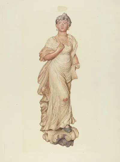 Figurehead From The Sloop Postmaster