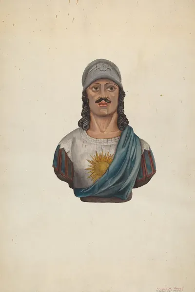 Figurehead Warrior With Helmet