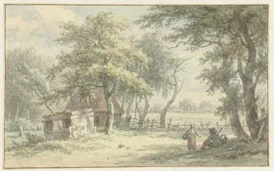 Figuren Bij Hutje In Het Naarder Houd