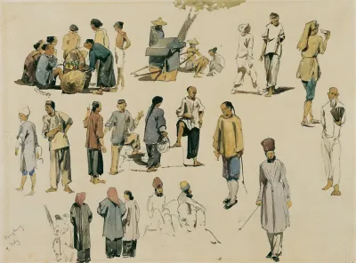 Figurenstudien Von Chinesen 2