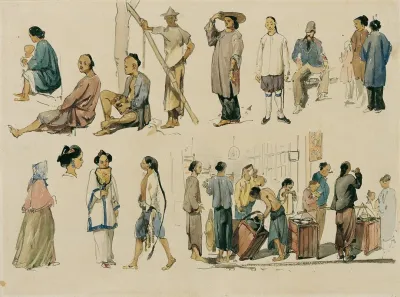 Figurenstudien Von Chinesen