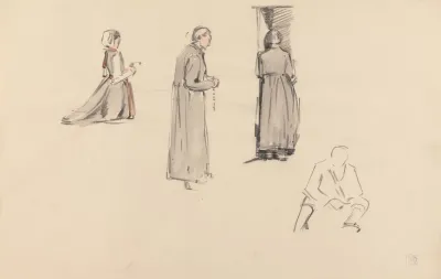 Figures At Mass Poland