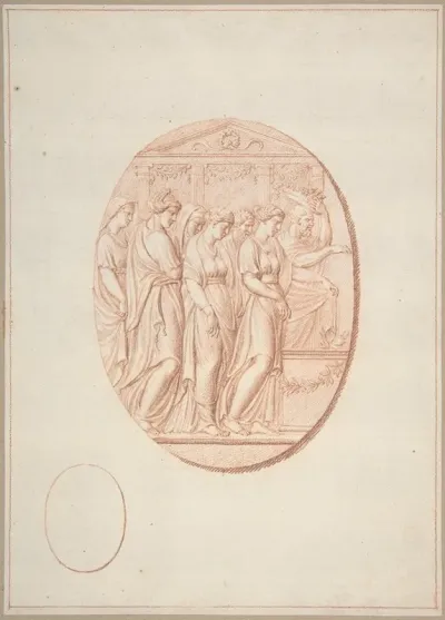 Figures Before An Altar