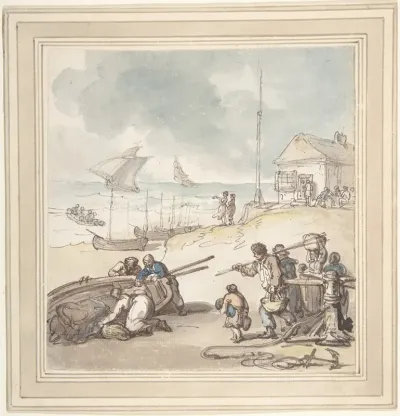 Figures By The Seashore