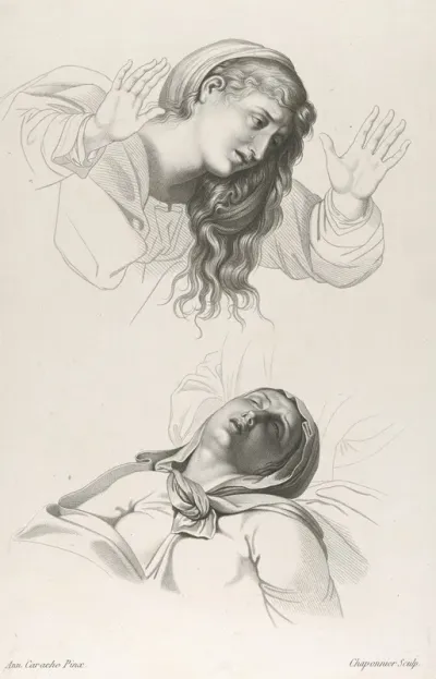 Figures From Annibale Carraccis The Deposition