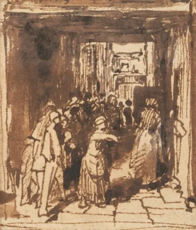 Figures In A Doorway