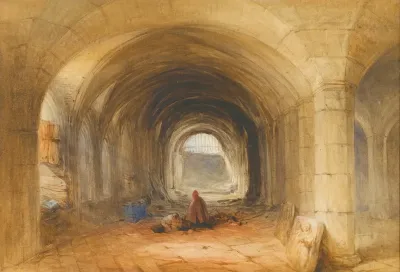 Figures In A Vaulted Passage