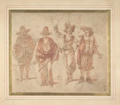 Figures In Theatrical Costumes