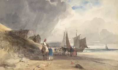 Figures On A Beach Northern France