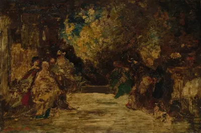 Figures On A Terrace