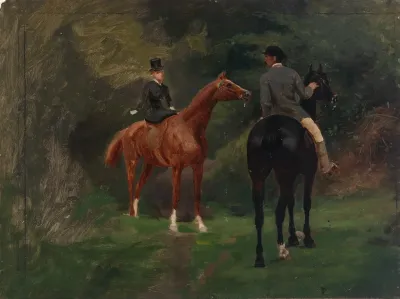 Figures On Horseback