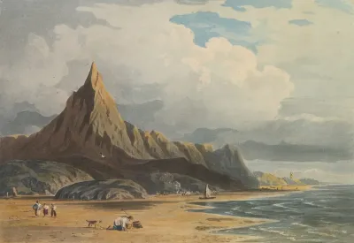 Figures On The Beach At Barmouth North Wales