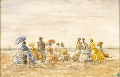Figures On The Beach At Trouville
