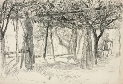 Figures Under An Arbor