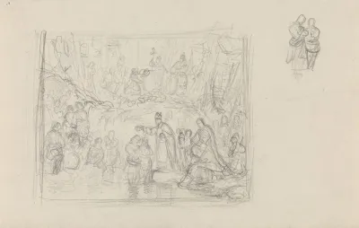 Figurscene Med Kroning