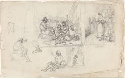 Figurscener Med Italienske Motiver