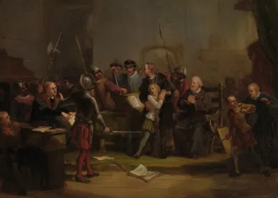Filips Willem Wordt Uit De Hogeschool Te Leuven Ontvoerd Anno 1568