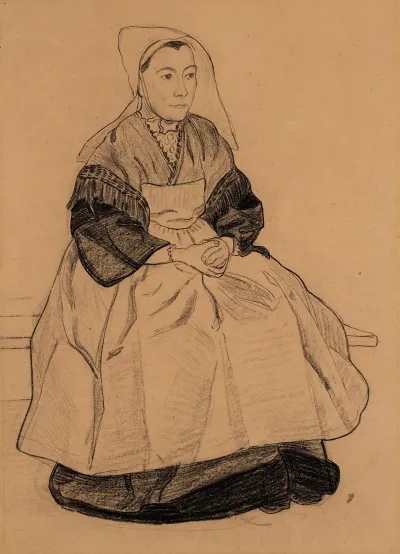 Fille Bretonne Le Dimanche Ou Marie Julienne