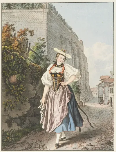 Fille De Bain Ou Paysanne Galante Du Canton De Berne 2
