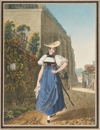 Fille De Bain Ou Paysanne Galante Du Canton De Berne