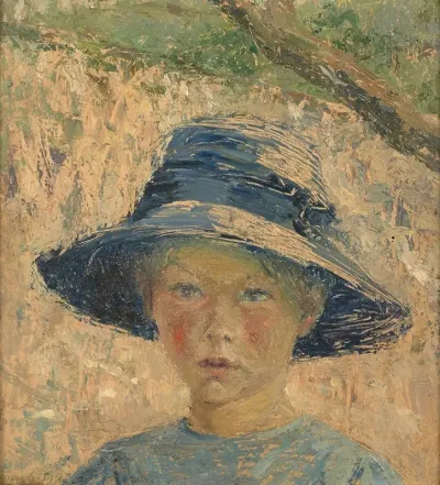 Fillette Au Chapeau