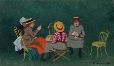 Fillettes Au Bois De Boulogne Ou Le Jardin