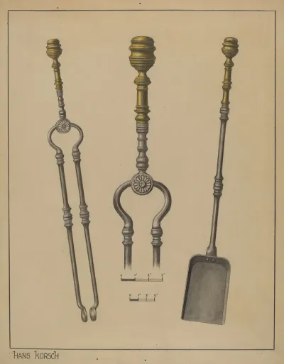 Fire Shovel And Tongs 2