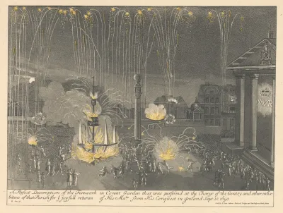 Firework Performance In Covent Garden In 1690